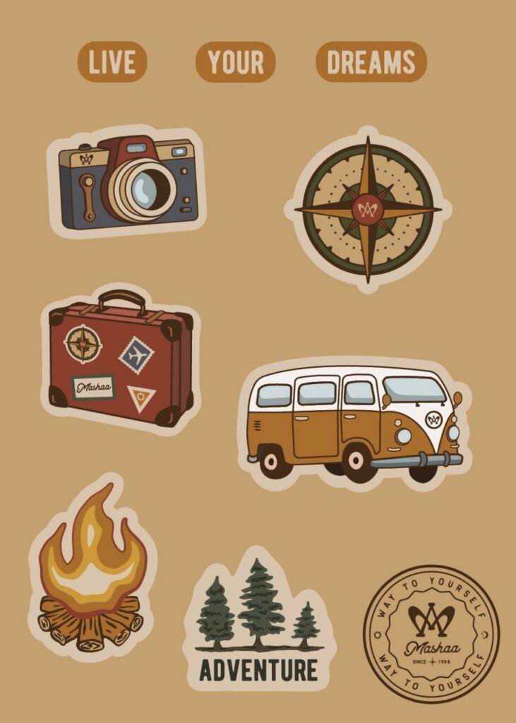 «Mashaa» Sticker Pack